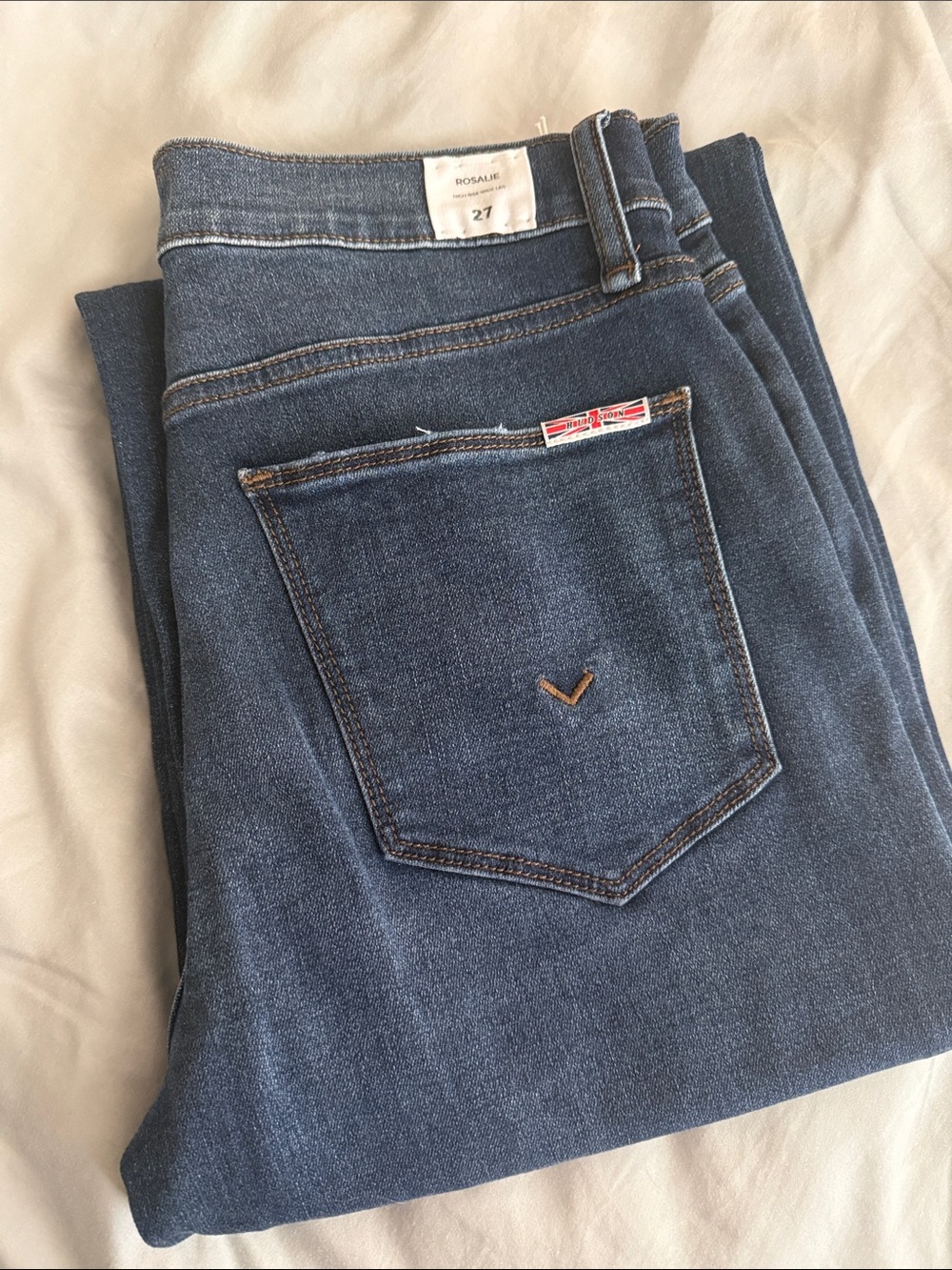 Hudson Jeans high rise wide leg - Dark Blue Wash